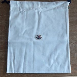 Moncler drawstring shoe purse bag